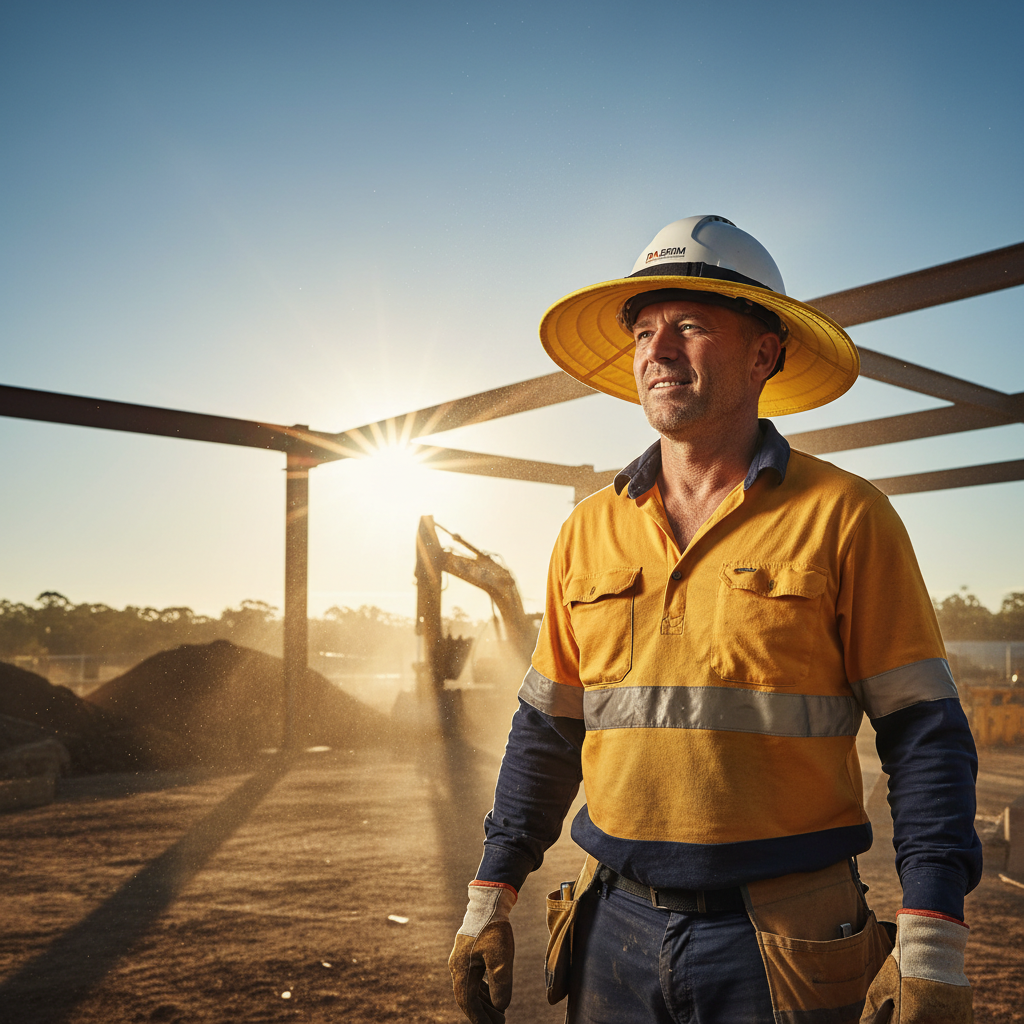 Beat the Bush Burnout: How Sun Protection in Your Hard Hat Reduces Site Fatigue