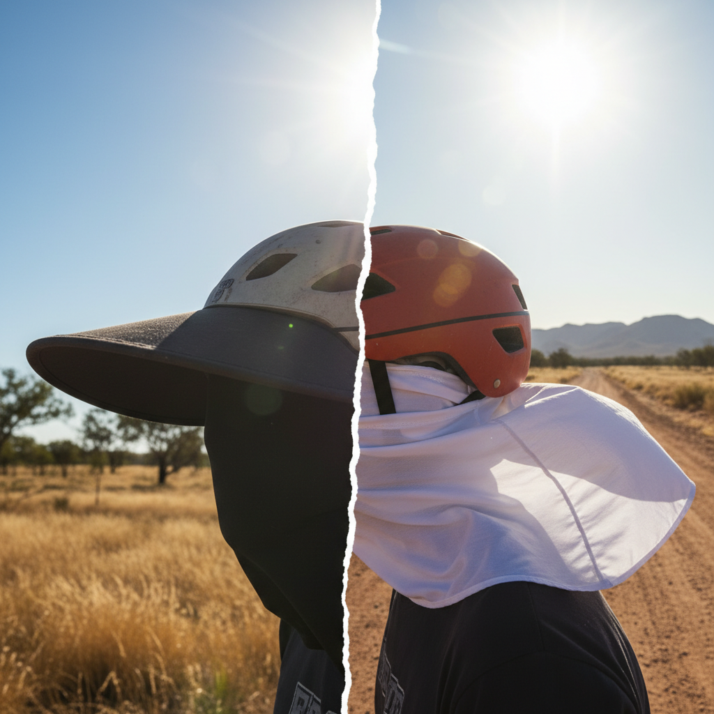Helmet Sun Brim vs Neck Flap: Which Offers Superior Sun Protection?