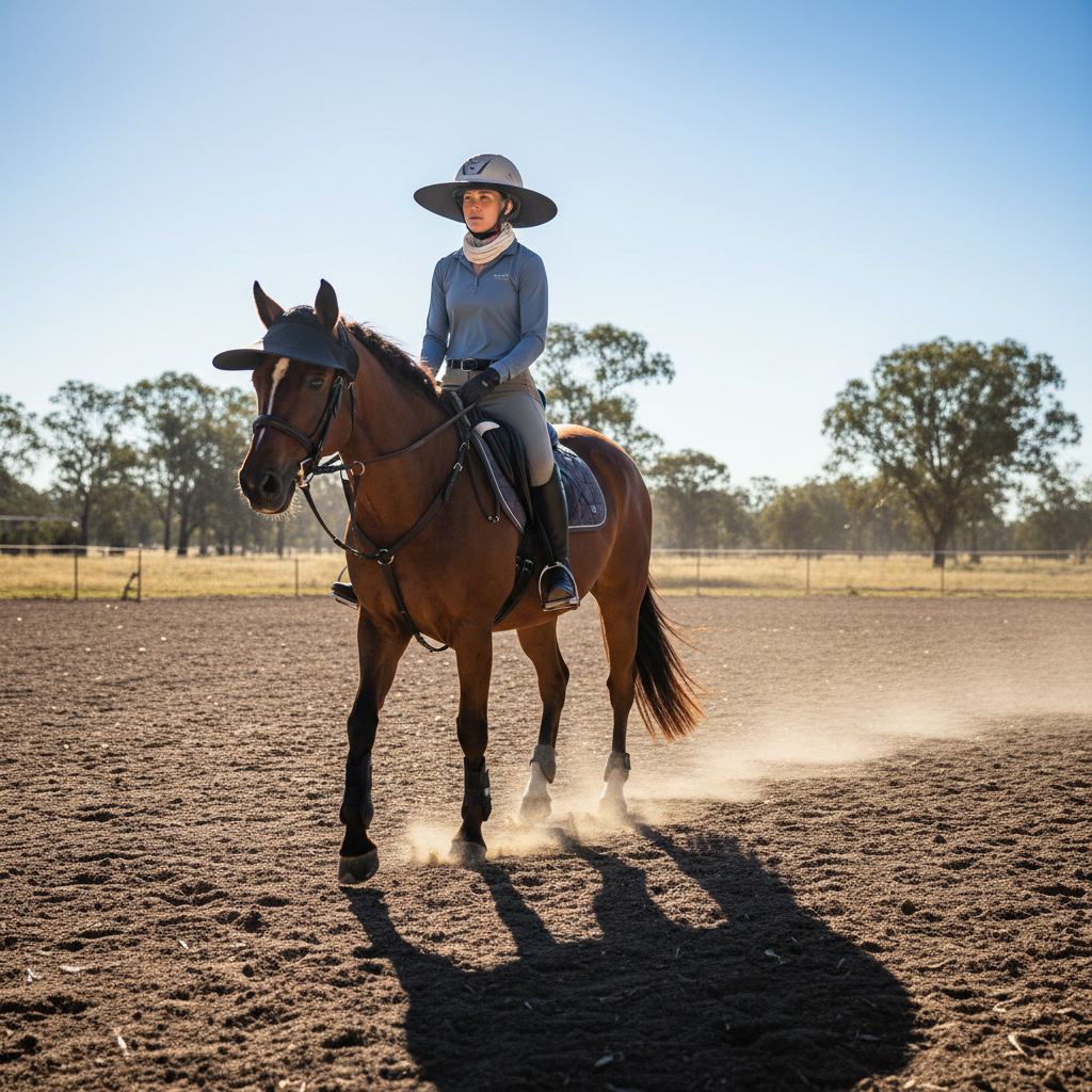 Helmet Up, Sun Down: Why Sun Protection for Equestrians is Non-Negotiable