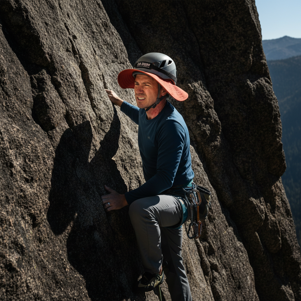Sunburn on Cool Climbing Days? Your Helmet Isn't Enough.